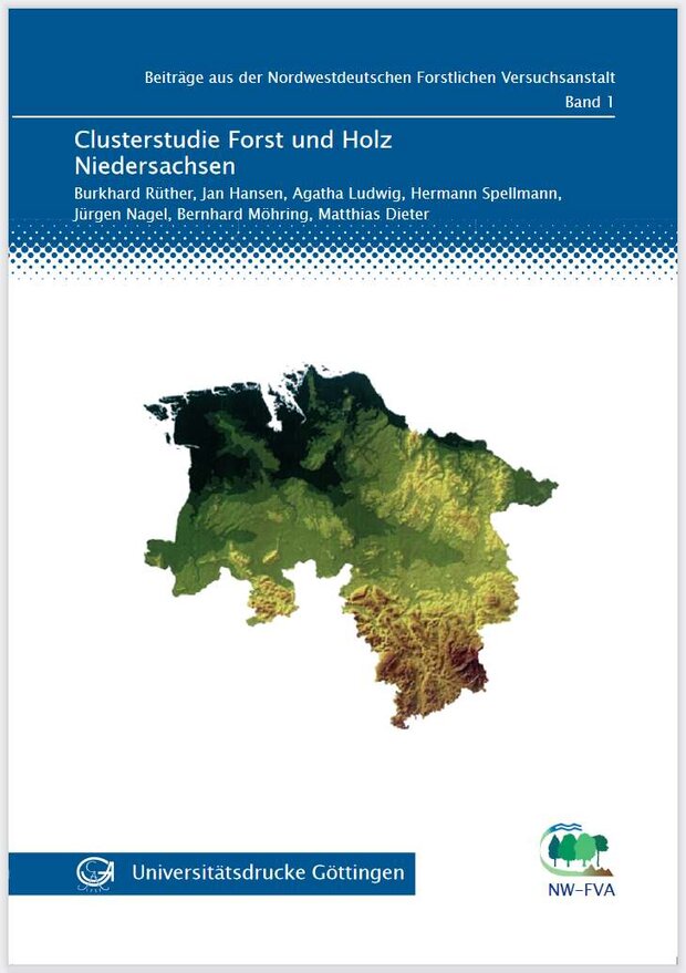 Titelbild der Clusterstudie Forst und Holz Niedersachsen