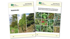 2 Deckblätter der Praxis-Information Waldnaturschutz